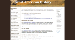 Desktop Screenshot of greatamericanhistory.net